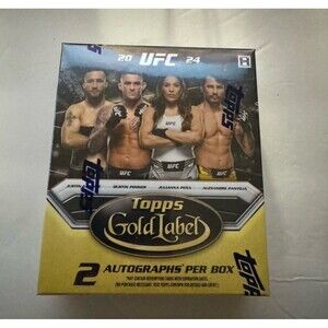 UFC 2024 Rare Topps Gold Label 2 Autographs Per Box